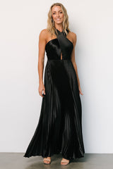 Sandra Pleated Maxi Dress | Baltic Born Black