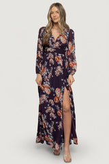 Adira Maxi Dress | Baltic Born Plum Floral