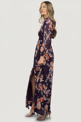 Adira Maxi Dress | Baltic Born Plum Floral