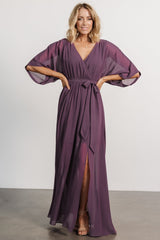 Kia Kimono Maxi Dress | Baltic Born Vintage Plum