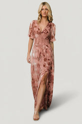 Veronica Velvet Maxi Dress | Baltic Born Blush