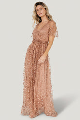 Marseille Embossed Maxi Dress | Baltic Born Nude Rose