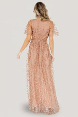 Marseille Embossed Maxi Dress | Baltic Born Nude Rose