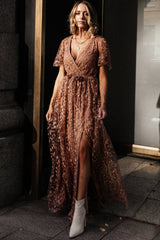Marseille Embossed Maxi Dress | Baltic Born Nude Rose