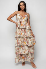 Angelica Tiered Maxi Dress | Baltic Born Multi Floral