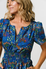 Palmer Tiered Maxi Dress | Baltic Born Cobalt Multi