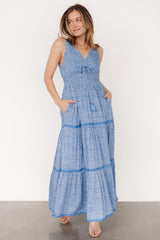 Lauren Maxi Dress | Baltic Born Blue Floral