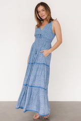 Lauren Maxi Dress | Baltic Born Blue Floral