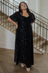 Everley Velvet Maxi Dress | Baltic Born Black