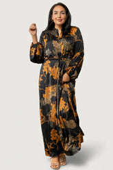 Helen Maxi Dress | Baltic Born Black + Gold