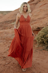 Summerlin Lace Top Maxi Dress | Baltic Born Rust