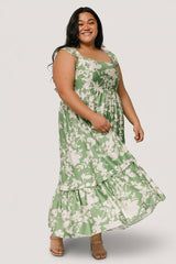 Aita Maxi Dress | Baltic Born Green + Ivory Floral