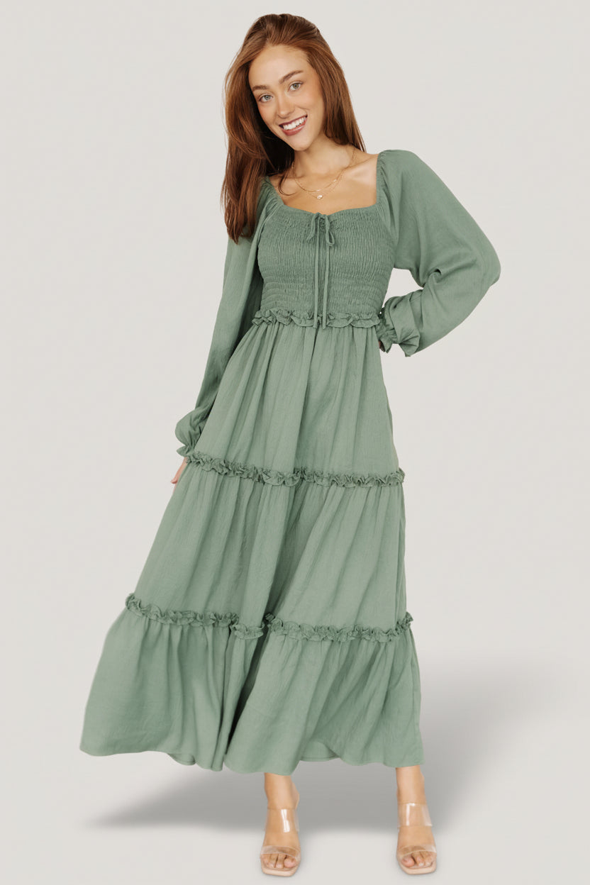 Britta Maxi Dress | Baltic Born Dark Sage