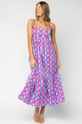 Rita Maxi Dress | Baltic Born Pink + Blue