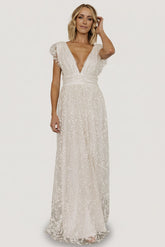 Arlene Shimmer Gown | Baltic Born Ivory
