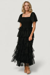 Cherise Tulle Tiered Dress | Baltic Born Black