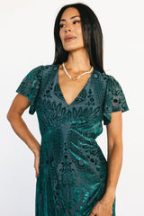 Kimberly Velvet Maxi Dress | Baltic Born Emerald