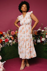 Arla Smocked Maxi Dress | Baltic Born Cream Floral