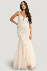Fleurette Bridal Gown | Baltic Born Beige + Ivory