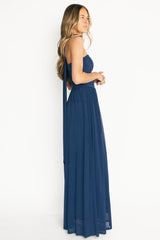 Elias Strapless Maxi Dress | Baltic Born Deep Blue