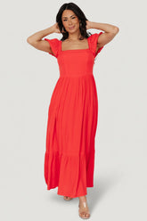 Ilona Maxi Dress | Baltic Born Cherry Red