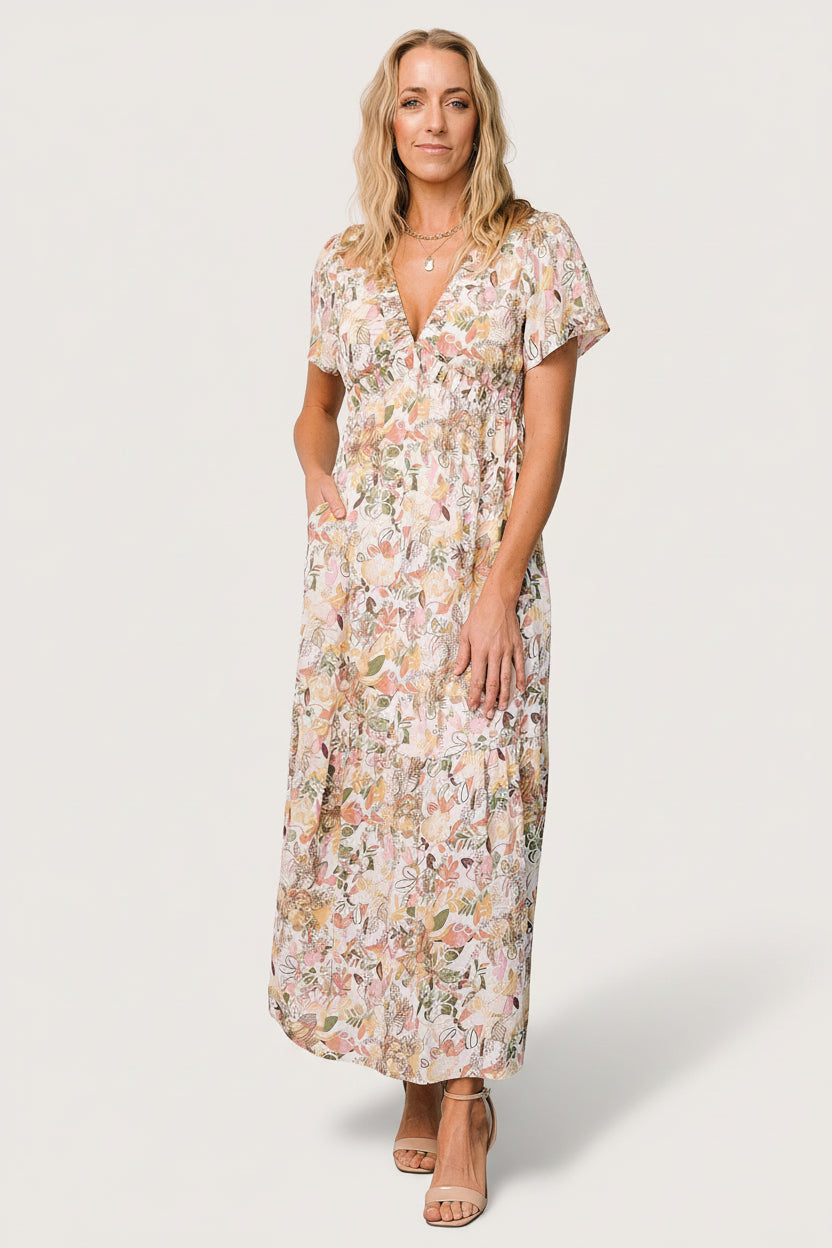 Cassie Short Sleeve Dress | Baltic Born Multi Floral