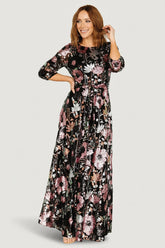 Destiny Sequin Maxi Dress | Baltic Born Black Multi