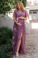 Marseille Embossed Maxi Dress | Baltic Born Lavender