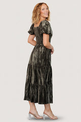 Colleen Velvet Maxi Dress | Baltic Born Olive