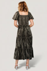 Colleen Velvet Maxi Dress | Baltic Born Olive