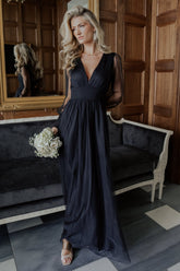 Layla Tulle Maxi Dress | Baltic Born Black