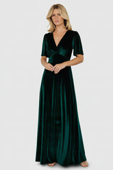 Vivian Velvet Maxi Dress | Baltic Born Emerald