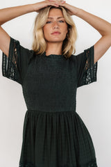 Loveland Geo Lace Maxi Dress | Baltic Born Dark Green