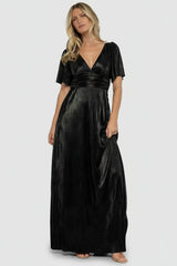 Venetian Pleated Gown | Baltic Born Black