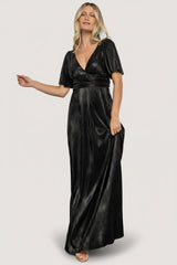 Venetian Pleated Gown | Baltic Born Black