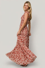 Martina Maxi Dress | Baltic Born Blush + Red