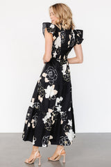 Ranchero Smocked Maxi Dress | Baltic Born Black Print
