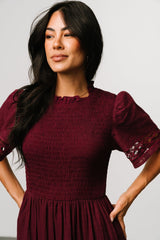 Loveland Geo Lace Maxi Dress | Baltic Born Mulberry