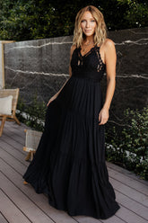 Summerlin Lace Top Maxi Dress | Baltic Born Black