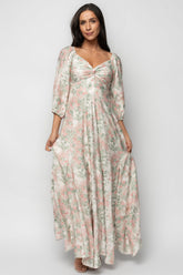 Esther Maxi Dress | Baltic Born Sage + Blush Floral