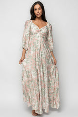 Esther Maxi Dress | Baltic Born Sage + Blush Floral