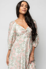 Esther Maxi Dress | Baltic Born Sage + Blush Floral