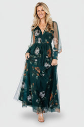 Layla Tulle Maxi Dress | Baltic Born Deep Topaz Floral