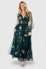 Layla Tulle Maxi Dress | Baltic Born Deep Topaz Floral