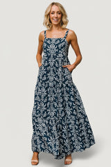 Oceanside Maxi Dress | Baltic Born Navy Print