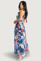 Anita Maxi Dress | Baltic Born Dark Blue Multi Floral