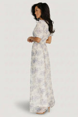 Ardley Maxi Dress | Baltic Born Cream + Blue