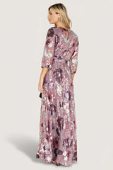Destiny Sequin Maxi Dress | Baltic Born Lilac Floral