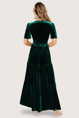 Artemis Velvet Maxi Dress | Baltic Born Emerald