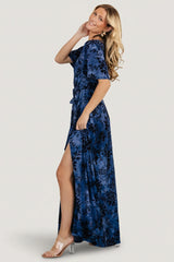 Uma Velvet Maxi Dress | Baltic Born Navy